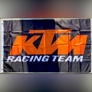 Ktm Racing Flag Banner 3 x 5 ft Sportmotorcycle Motorcycle Car Auto
